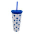 Vaso Con Popote Minnie TEC Gris